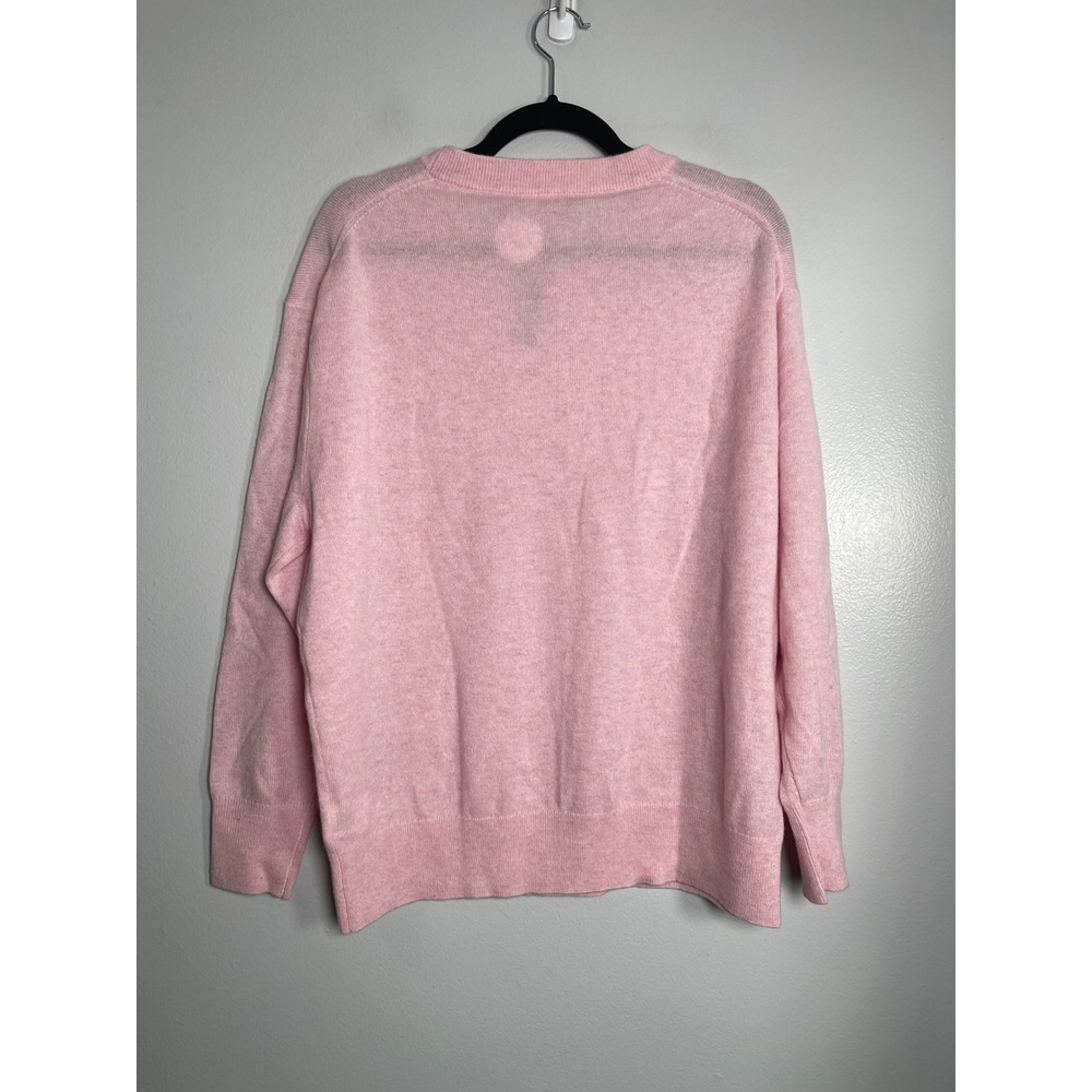 J.CREW Cashmere Relaxed Crewneck Sweater Small Pink‎ NEW Luxury Soft Cozy CB905 - Picture 5 of 10